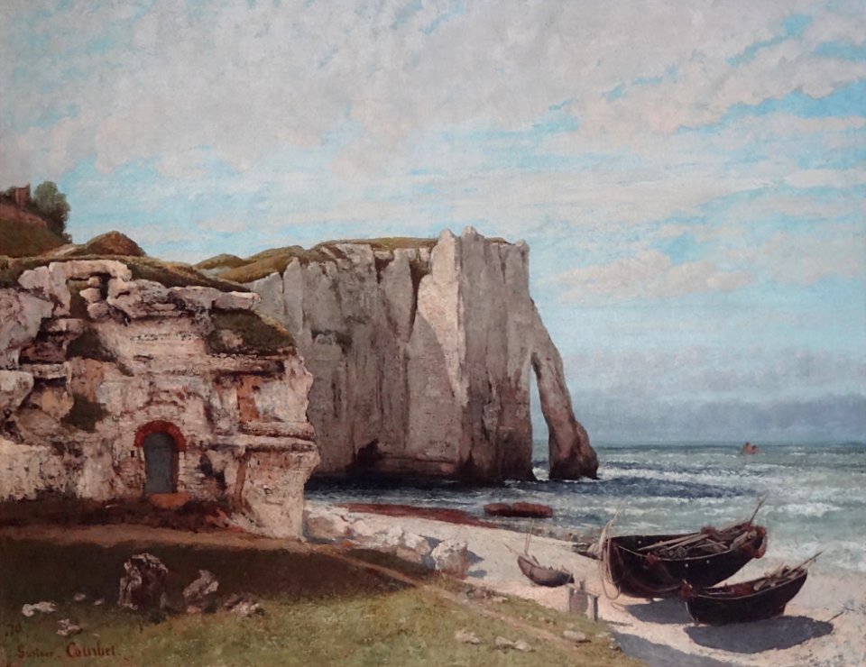 "La falaise d'Etretat après l'orage", Gustave Courbet, 187…