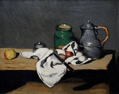 "Nature morte à la bouilloire", Paul Cézanne, 1867-1869.