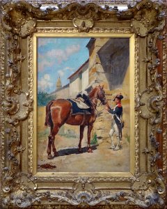 "Le cheval de l'ordonnance", Ernest Meissonier, 1869.