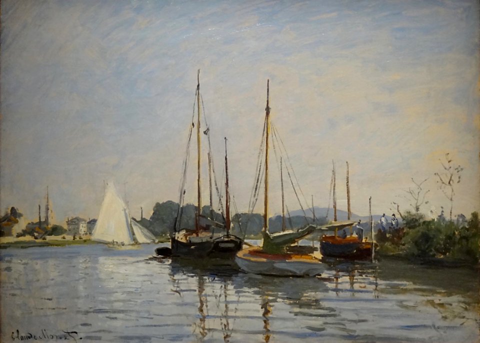 "Bateaux de plaisance", Claude Monet, entre 1872 et 1873.