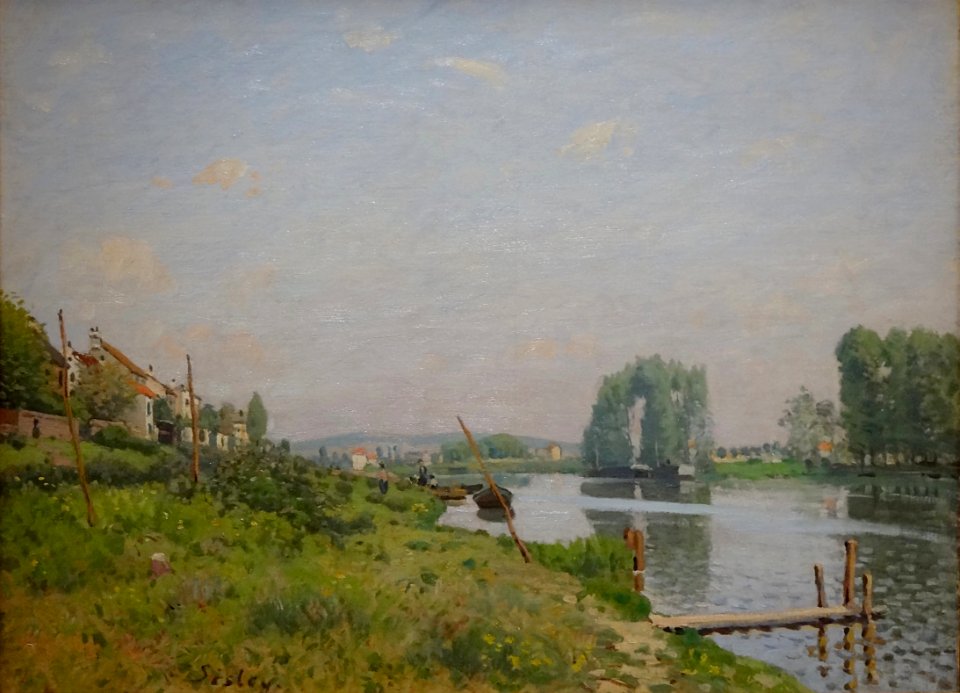 "L'île Saint-Denis", Alfred Sisley, 1872.