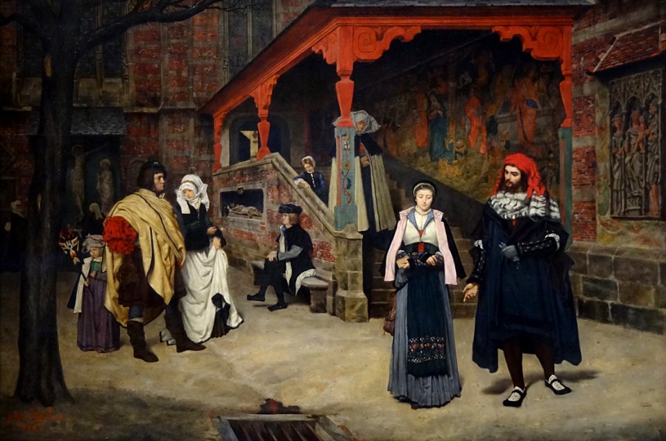 "Rencontre de Faust et de Marguerite", James Tissot, 1860.…