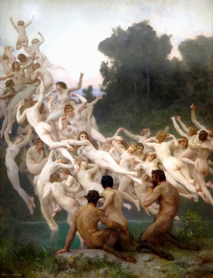"Les Oréades", William Bouguereau, 1902.