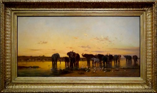 "Eléphants d'Afrique", Charles Emile Tournemine, avant 186…