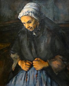 "La vieille au chapelet", Paul Cézanne, 1895-1896. Londres…