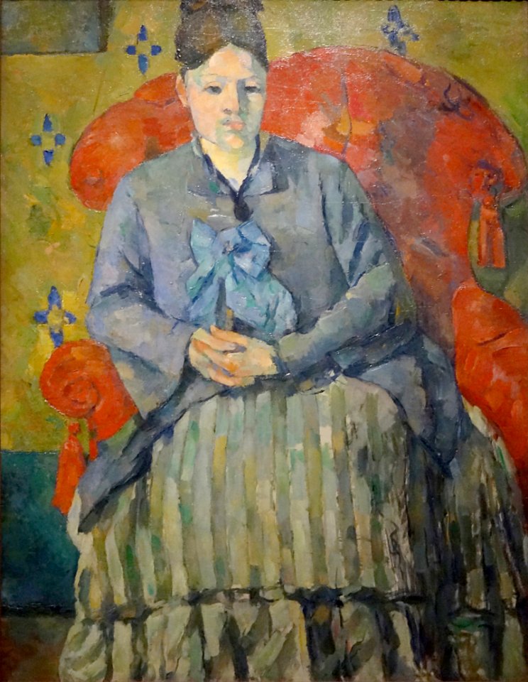 "Madame Cézanne à la jupe rayée", Paul Cézanne, 1877. Bost…