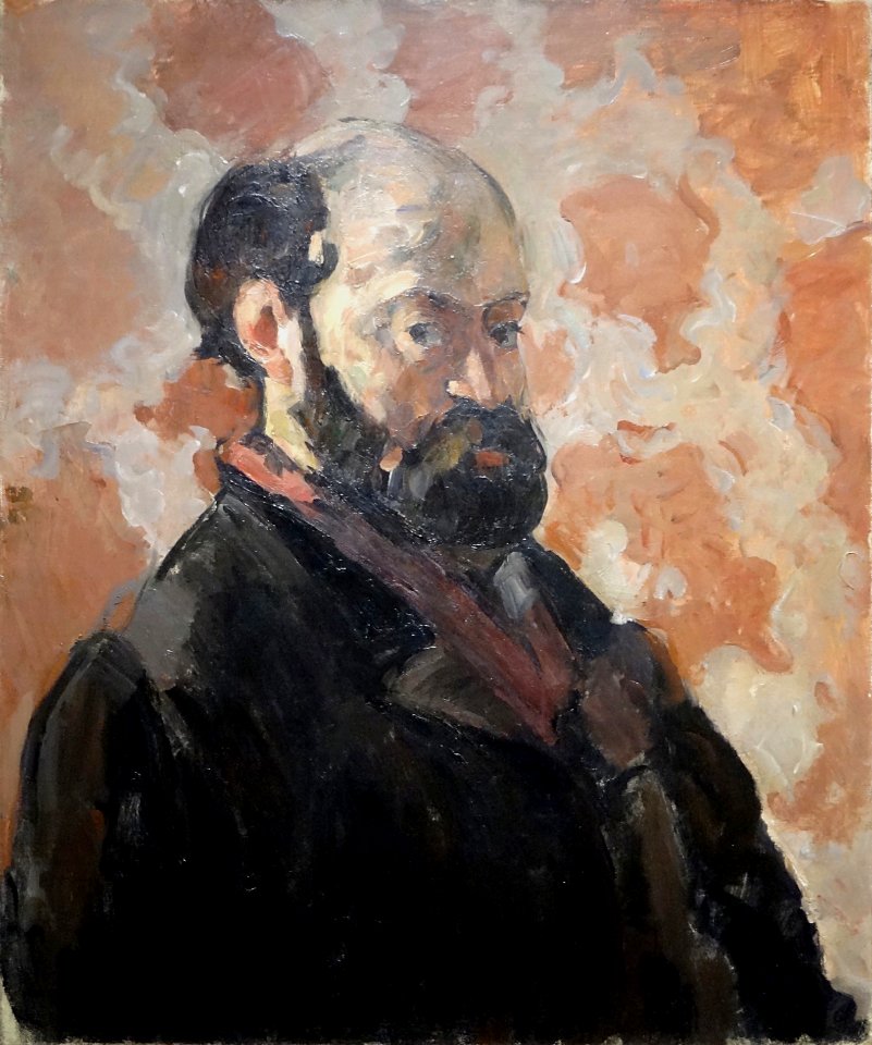 "Portrait de l'artiste au fond rose", Paul Cézanne, vers 1…