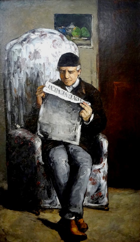 "Louis-Auguste Cézanne, père de l'artiste, lisant l'Evénem…