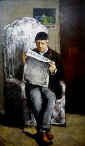 "Louis-Auguste Cézanne, père de l'artiste, lisant l'Evénem…