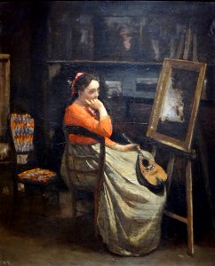 "L'atelier de l'artiste", Camille Corot, vers 1865.