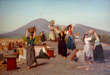 "Fouilles à Pompéi", Edouard Sain, 1865.