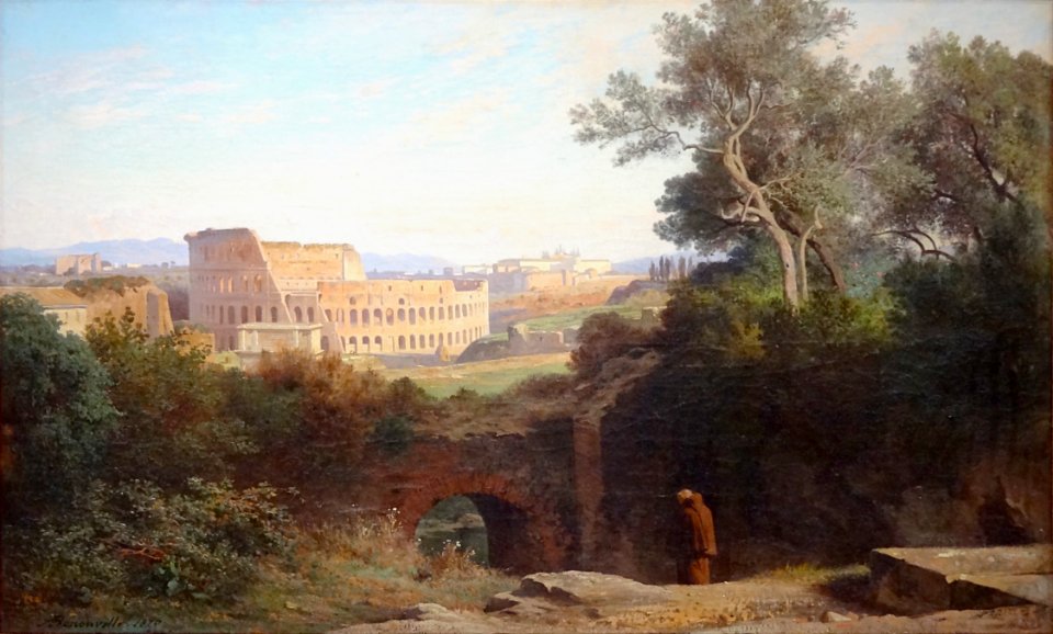 "Le Colisée vu du Palatin", Achille Benouville, 1870.