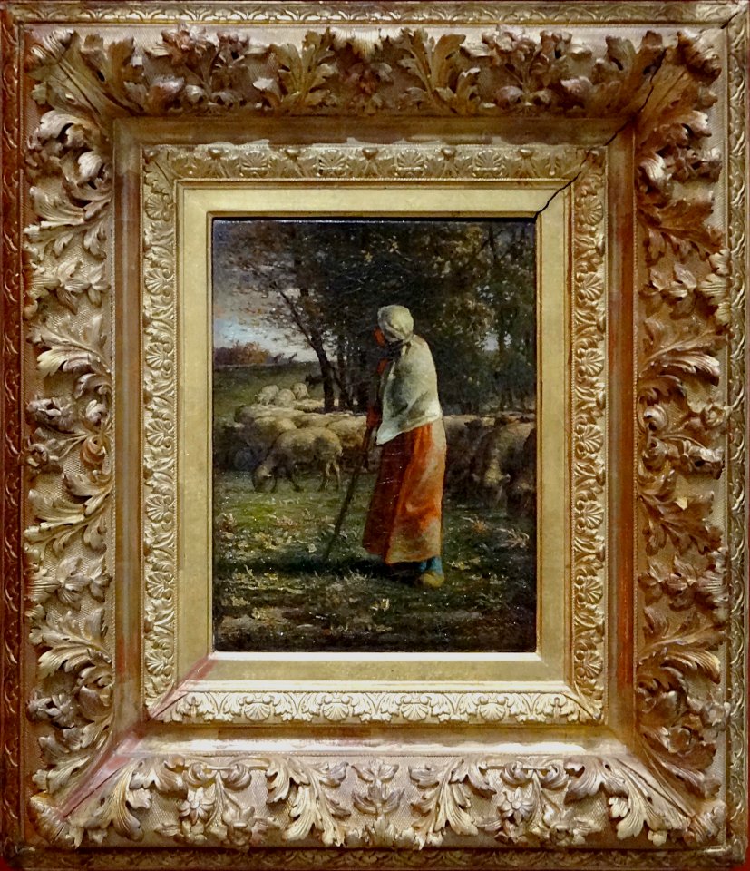 "La petite bergère", Jean-François Millet, entre 1858 et 1…