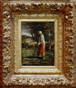 "La petite bergère", Jean-François Millet, entre 1858 et 1…