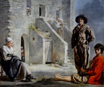 "Paysans devant leur maison", Louis Le Nain, vers 1641-164…