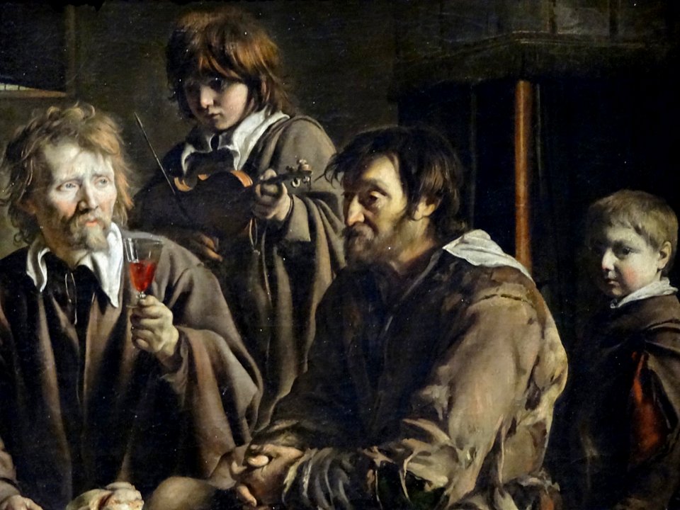"Repas de paysans" (détail), Louis Le Nain, 1642. Musée du…