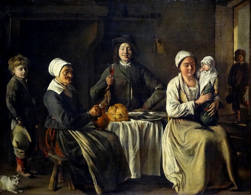 "La famille heureuse", Louis ou Mathieu Le Nain, 1642. Mus…