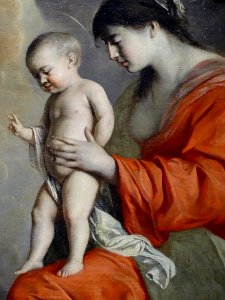 "Saint Michel dédiant ses armes à la Vierge", Louis et Mat…