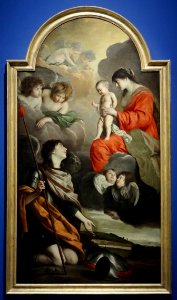 "Saint Michel dédiant ses armes à la Vierge", Louis et Mat…
