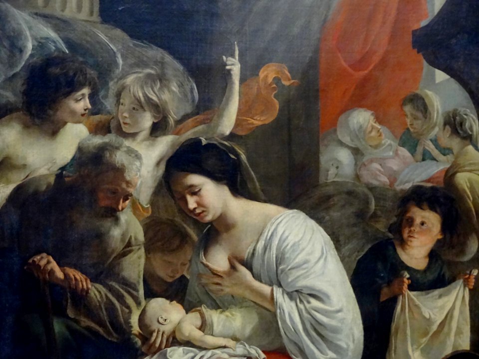 "La Naissance de la Vierge" (détail), Louis Le Nain, vers …