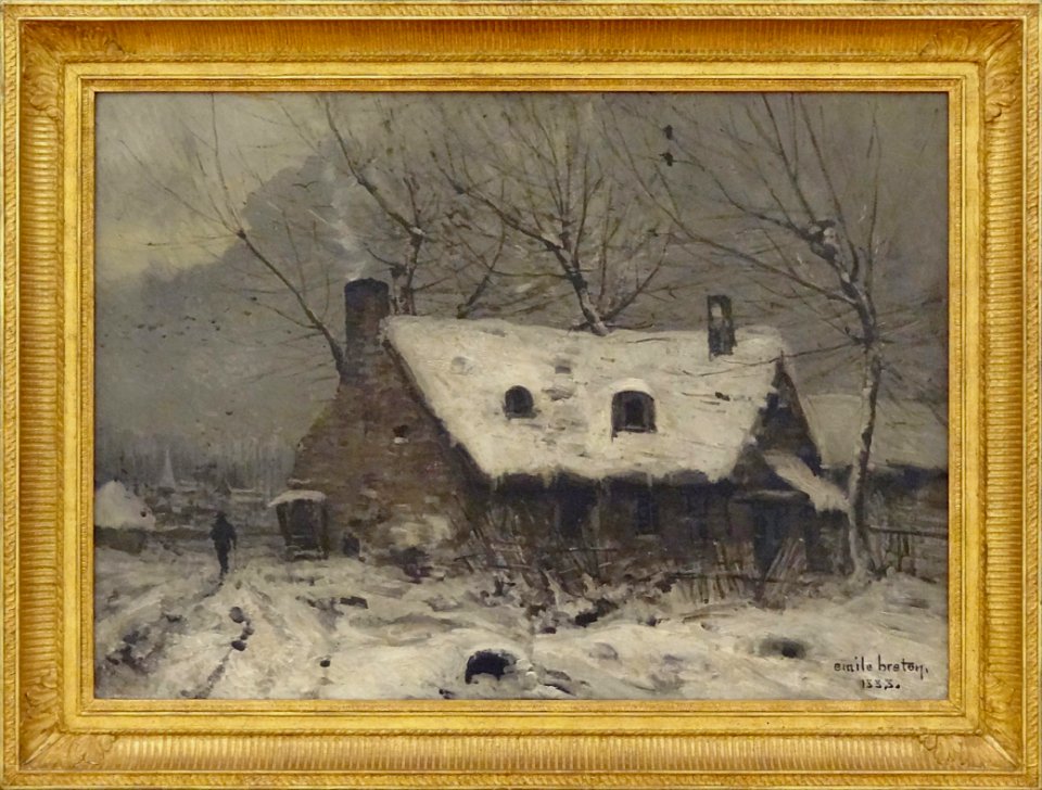 "Temps de neige", Emile Breton, 1888. Musée des beaux-arts…