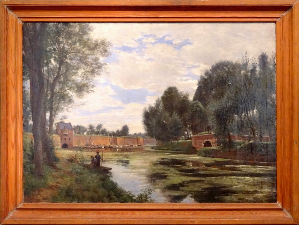 "La porte d'eau et le pont de grès près d'Arras", Charles …