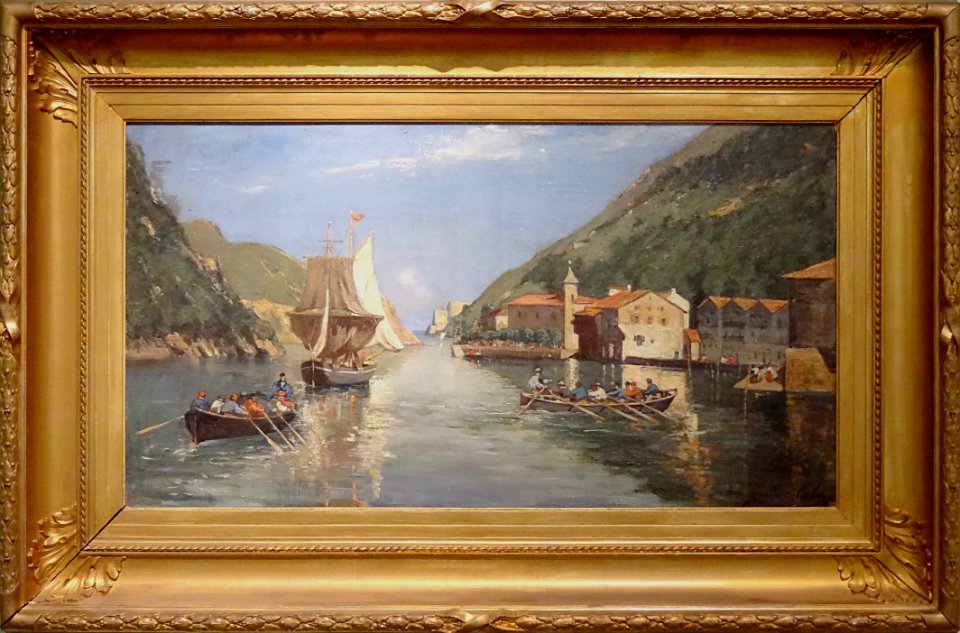 "La passe de Pasajes", Gustave Colin, vers 1869. Musée des…