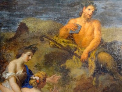 "Pan et Syrinx" (détail), Bon Boullogne, début du 18ème si…