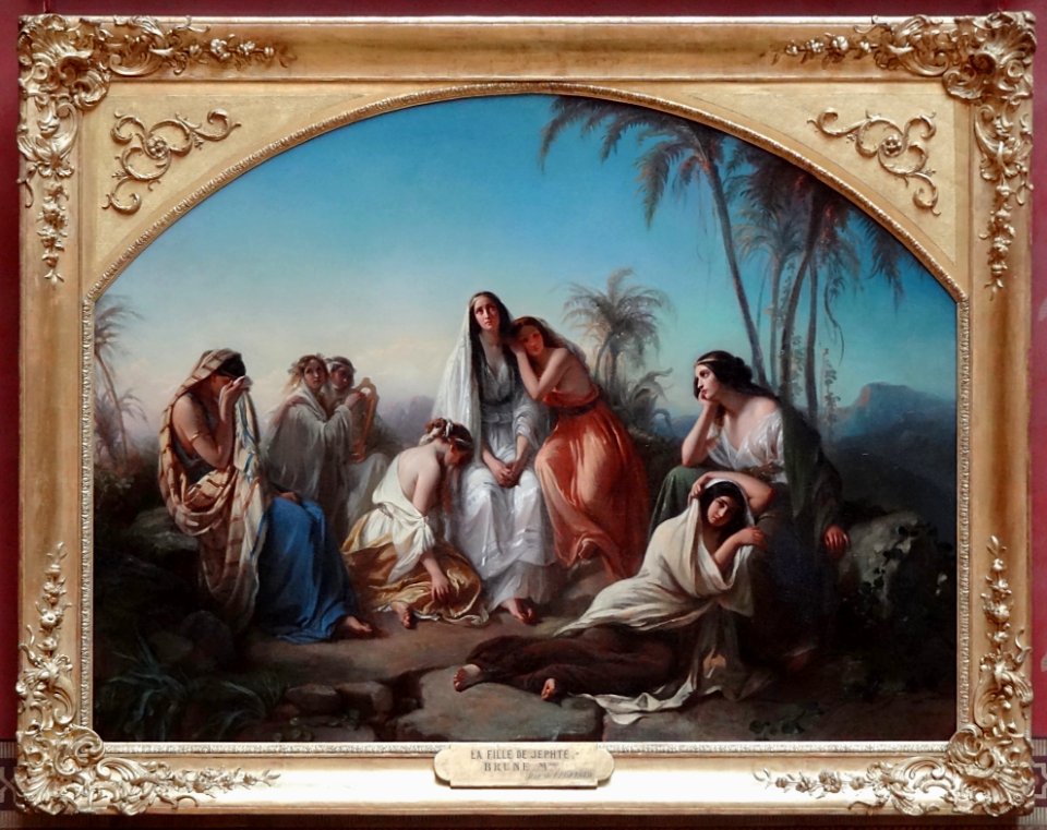 "La fille de Jephté", Aimée Brune-Pagès, 1846.