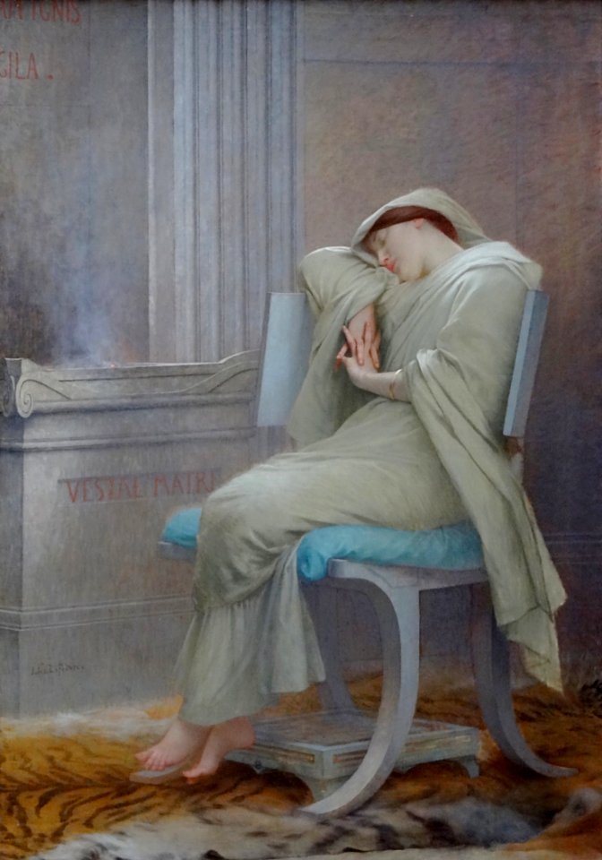 "Vestale endormie", Jules-Joseph Lefebvre, 1902.