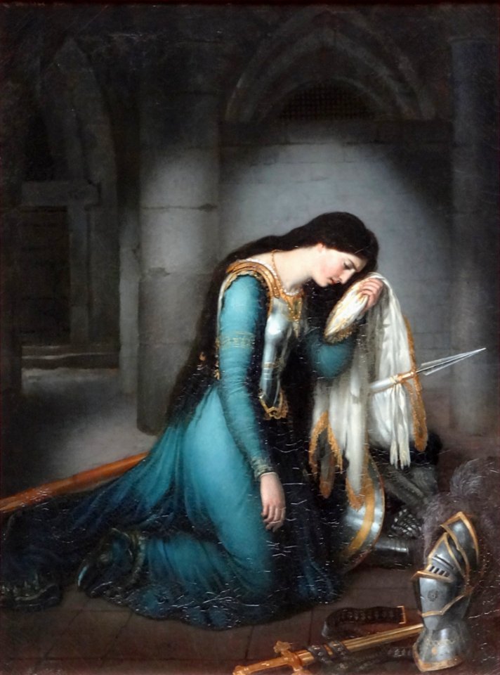 "Jeanne d'Arc en prison", Louis Crignier, 1824.