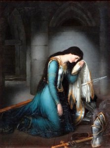 "Jeanne d'Arc en prison", Louis Crignier, 1824.