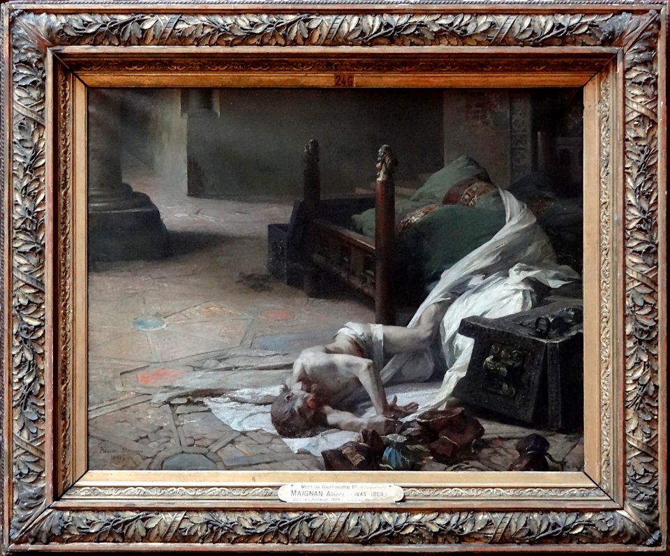 "La mort de Guillaume le Conquérant", Albert Maignan, 1885…