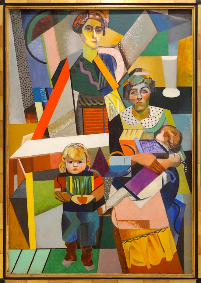 "Femmes et enfants", Auguste Herbin, 1914. Musée d'Art mod…