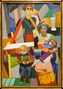 "Femmes et enfants", Auguste Herbin, 1914. Musée d'Art mod…