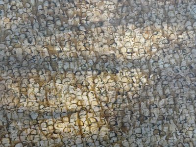 "A galla placidia" (détail), Simon Hantaï, 1958-1959. Musé…