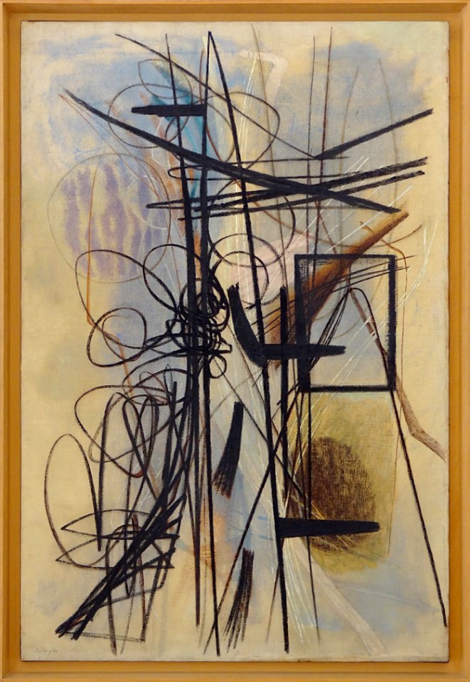 "T1946-16", Hans Hartung, 1946. Musée d'Art moderne de la …