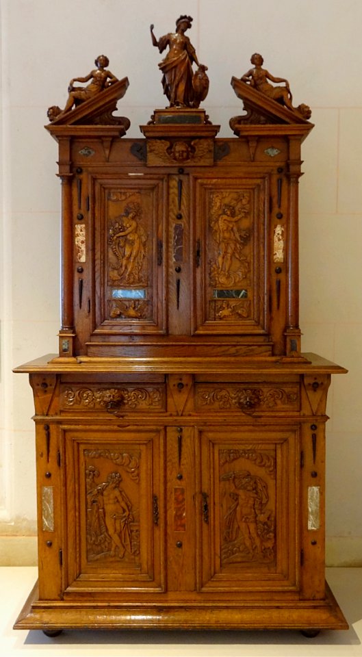 Armoire à deux corps "Les Quatre Elements". France, fin 16…