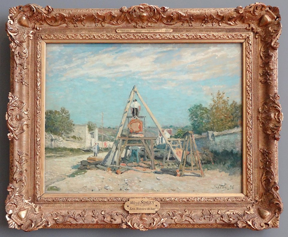 "Les scieurs de long", Alfred Sisley, 1876.