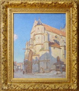 "L'église de Moret (le soir)", Alfred Sisley, vers 1894.