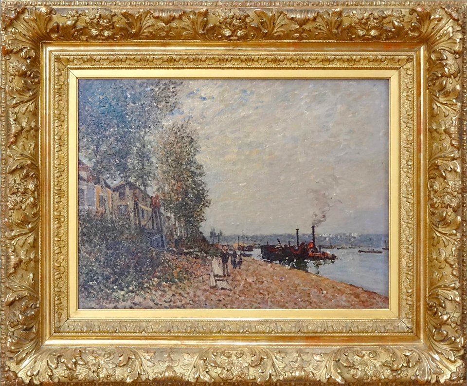 "Le remorqueur sur le Loing, Saint-Mammès", Alfred Sisley,…
