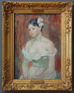 "Jeune fille au décolleté, la fleur aux cheveux", Berthe M…