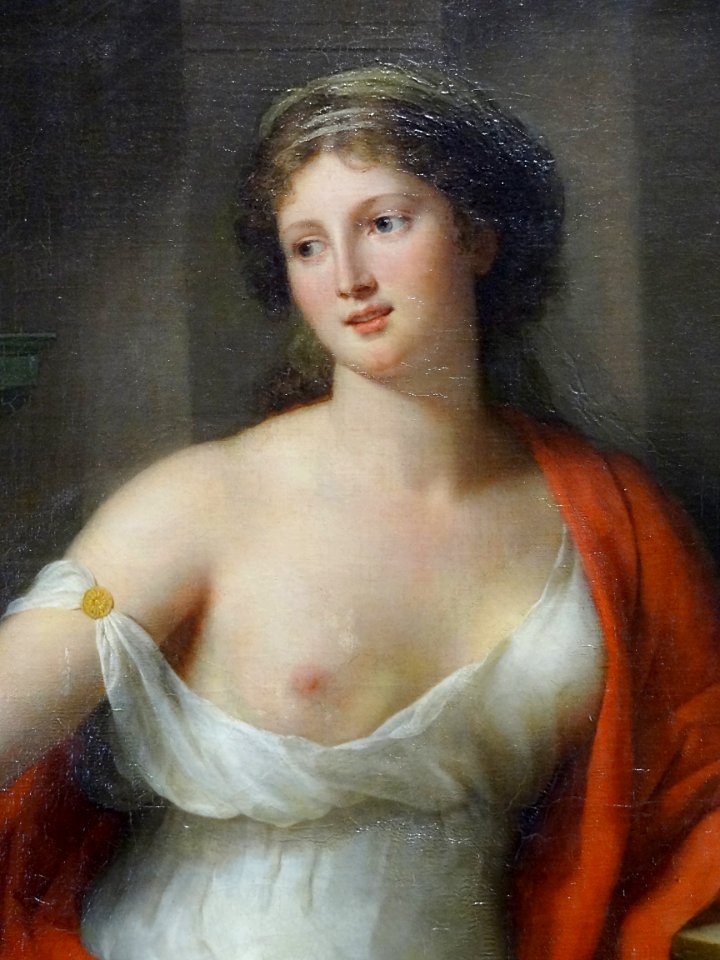 Marie-Geneviève Bouliar, détail d'un autoportrait en Aspas…