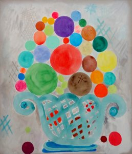 Sans titre, Laura Owens, 2001. Centre Pompidou, Paris (exp…