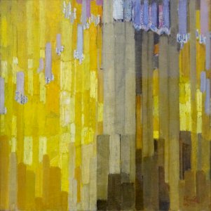 "Ordonnance sur verticales en jaune', Frantisek Kupka, 191…