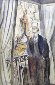 "Le poète Philippe Soupault", Robert Delaunay, 1922. Centr…