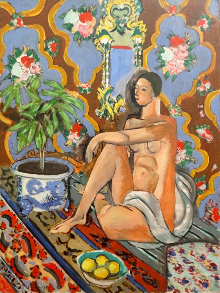 "Figure décorative sur fond ornemental", Henri Matisse, 19…