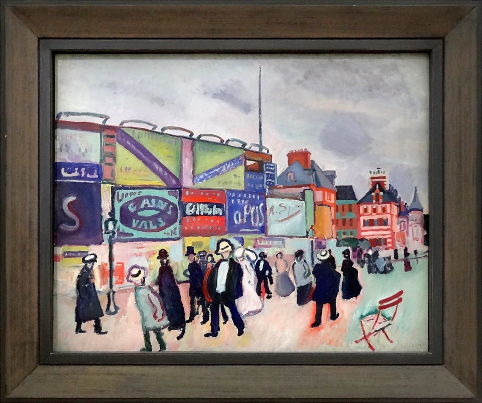 "Les affiches à Trouville", Raoul Dufy, 1906. Centre Pompi…