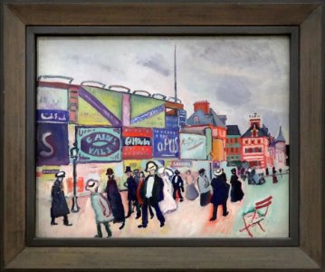 "Les affiches à Trouville", Raoul Dufy, 1906. Centre Pompi…