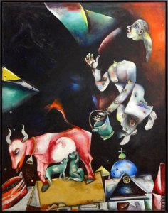 "A la Russie, aux ânes et aux autres", Marc Chagall, 1911.…